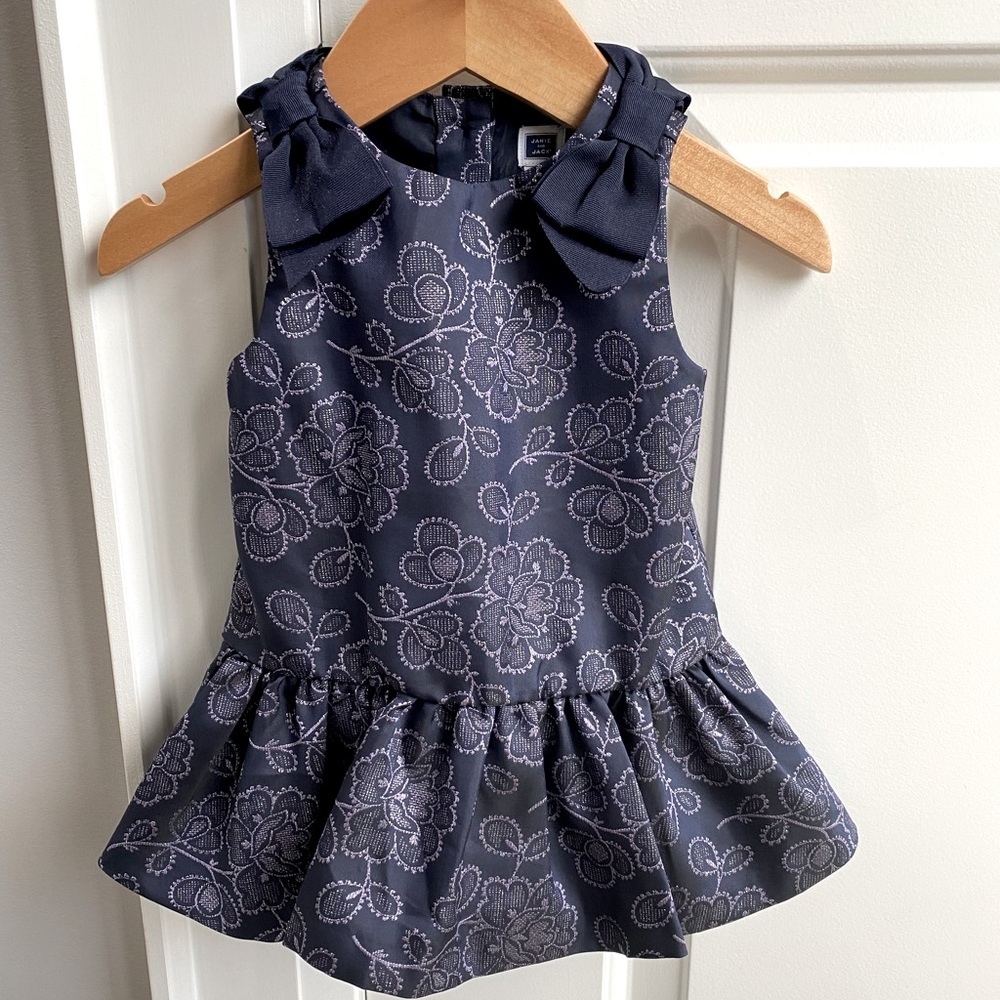 Janie and Jack Jacquard weave dress - Brand NEW. Size:3-6 Months